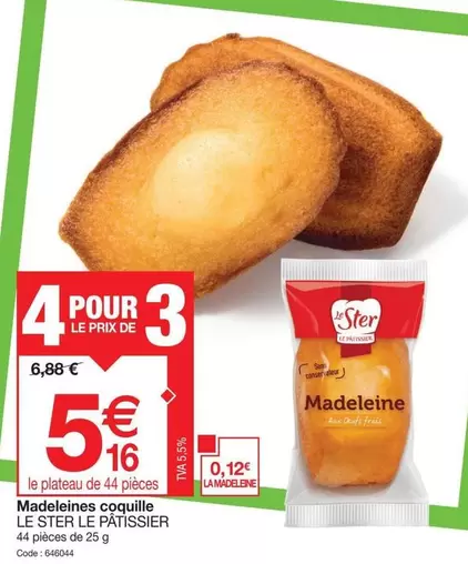 Le Ster - Madeleines Coquille offre à 5,16€ sur Promocash