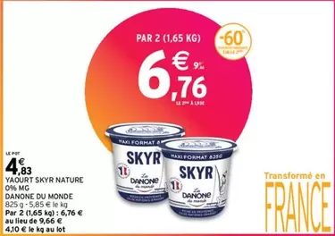 Danone - Yaourt Skyr Nature