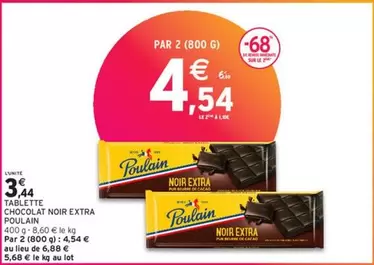 Poulain - Tablette Chocolat Noir Extra