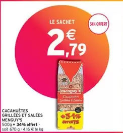 Menguy's - Cacahuètes Grillées Et Salees