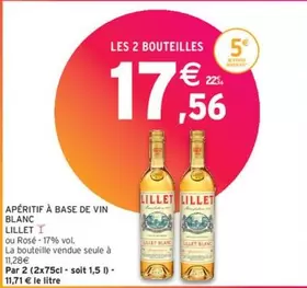 Lillet - Apéritif À Base De Vin Blanc