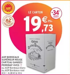 Aop Bordeaux Supérieur Rouge Château Gandoy - Perrinat Hve3 : Découvrez ce vin exceptionnel avec ses caractéristiques uniques en promotion