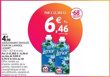 Lenor - Adoucissant Envolée D'anso Lavages