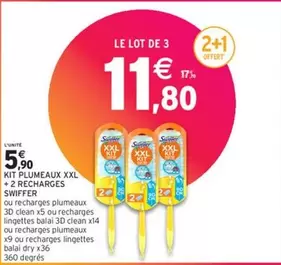 Swiffer - Kit Plumeaux Xxl + 2 Recharges