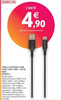 Signal - Câble Écococucu Usb Vers Usb 81w -12% M