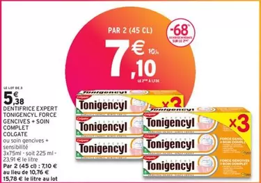 Dentifrice Expert Tonigency Force Sengies - Soin Complet et Promotionnel