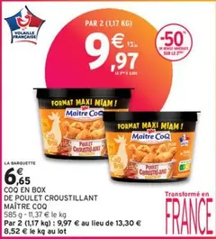 Maître Coq - Coq En Box De Poulet Croustillant