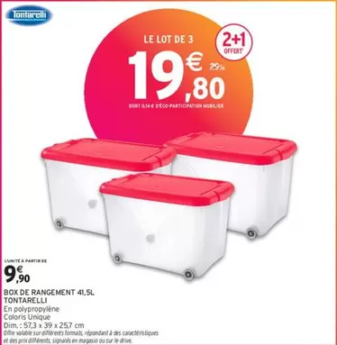 Tontarelli - Box De Rangement 41,5l