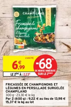 Champiland - Fricassée de Champignons et Légumes en Persillade Surgelée