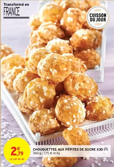 Chouquettes Aux Pépites De Sucre X30