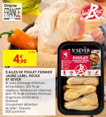 St Sever - Ailes de Poulet Fermier Jaune Label Rouge - Promo Spéciale