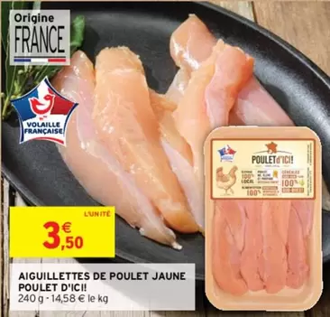 Poulet D'Ici - Aiguillettes De Poulet Jaune Poulet