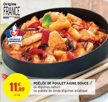 Poêlée De Poulet Aigre Douce