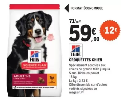 Croquettes Chien offre à 59,9€ sur E.Leclerc Jardi