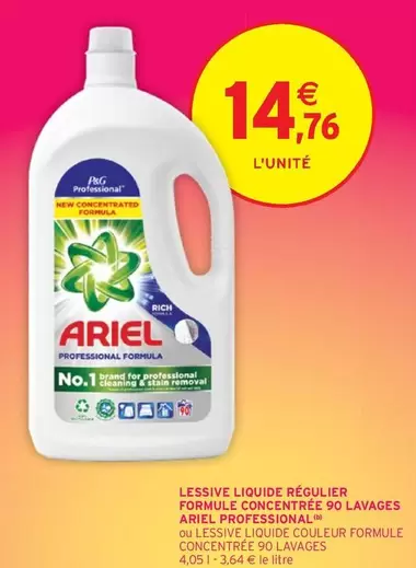 Ariel - Lessive Liquide Régulier Concentré : Efficacité optimale pour un linge éclatant