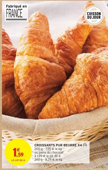 Croissants Pur Beurre X4