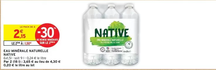 Native - Eau Minerale Naturelle