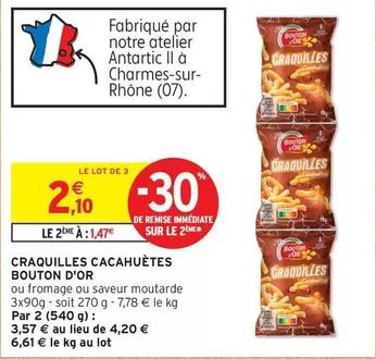 Bouton D'or - Craquilles Cacahuètes