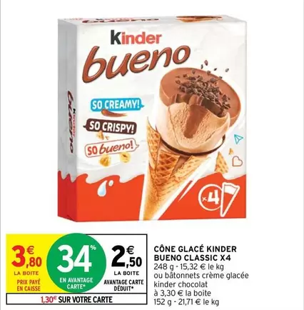 Kinder - Cône Glace  Bueno Classic