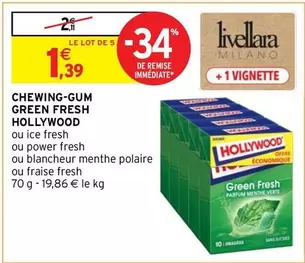 Hollywood - Chewing-gum Green Fresh