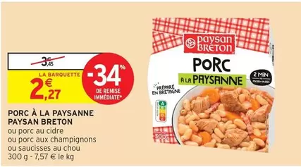 Paysan Breton - Porc À La Paysanne