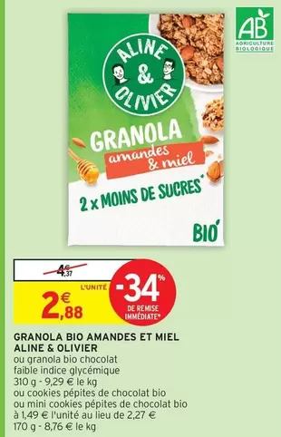 Granola -  Bio Amandes Et Miel