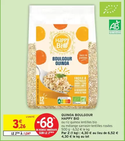 Happy - Quinoa Boulgour Bio