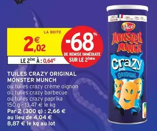 Vico - Tuiles Crazy Original Monster Munch