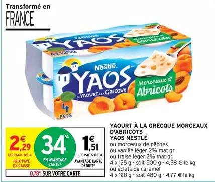 Nestlé - Yaourt À La Grecque Morceaux D'abricots