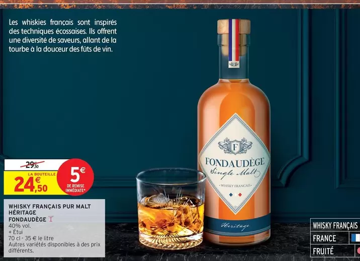 Fondaudège - Whisky Francais Pur Malt Heritage