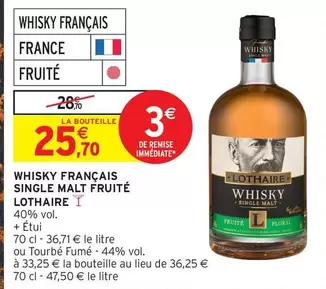 Lothaire - Whisky Français Single Malt Fruité