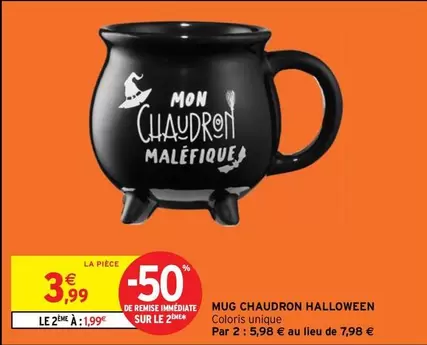 Mug Chaudron Halloween Sur Le 2