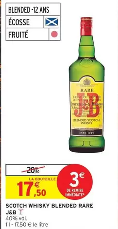 J&B - Scotch Whisky Blended Rare