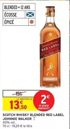 johnnie walker - scotch whisky blended red label