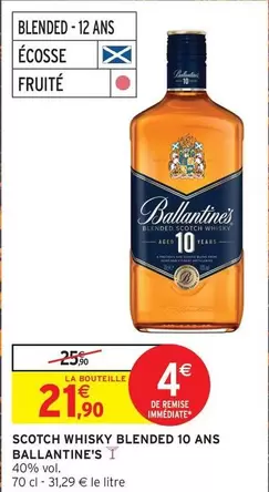 Ballantine's - Scotch Whisky Blended 10 Ans