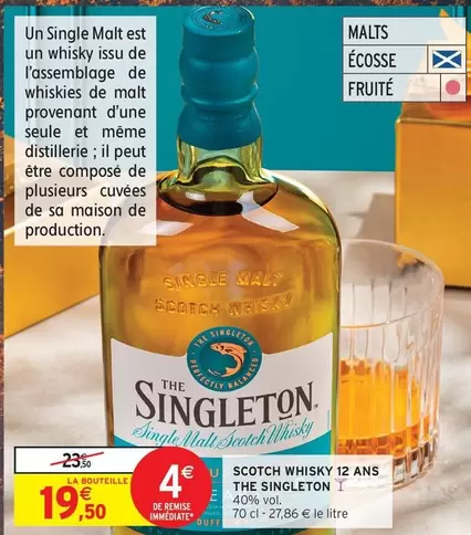 scotch - Scotch Whisky 12 Ans The Singleton