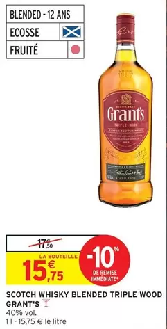 Grant's - Scotch Whisky Blended Triple Wood