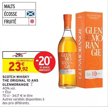 Glenmorangie - Scotch Whisky The Original 10 Ans