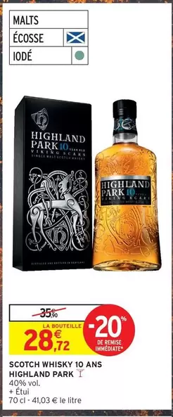 scotch - Scotch Whisky 10 Ans Highland Park