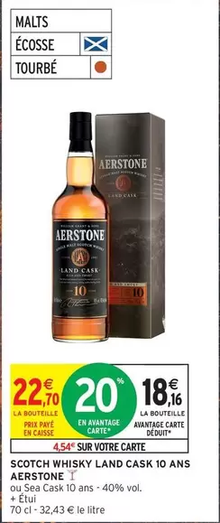 Aerstone - Scotch Whisky Land Cask 10 Ans