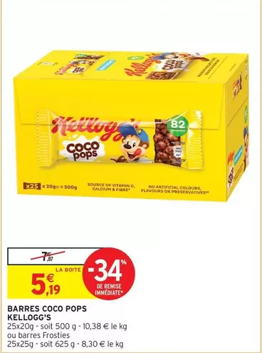 Kellogg's - Barres Coco Pops