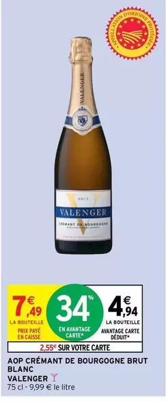 Brut - Aop Crémant De Bourgogne  Blanc