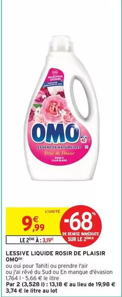 Omo - Lessive Liquide Rosir De Plaisir