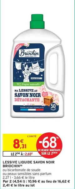 Briochin - Lessive Liquide Savon Noir