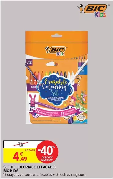 BIC - Set De Coloriage Effacable