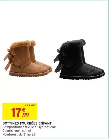 Bottines Fourrées Enfant