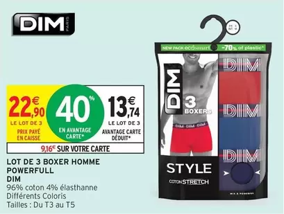 Dim - Lot De 3 Boxer Homme