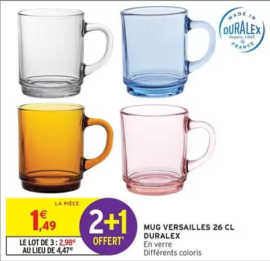 Duralex - Mug Versailles 26 Cl