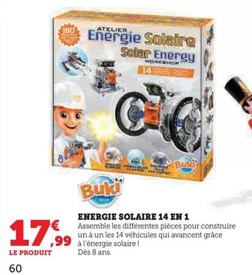 Burk - Energie Solaire 14 En 1 offre à 17,99€ sur Hyper U