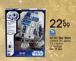 R2-D2 Star Wars offre à 22,99€ sur Cora